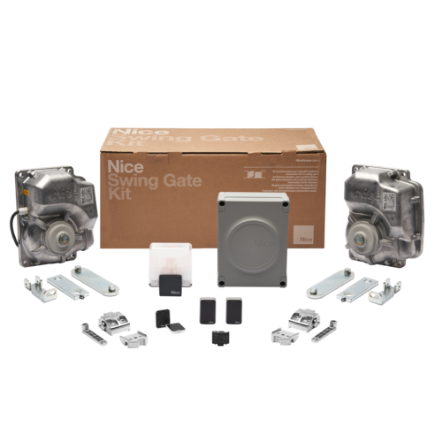 KIT PER CANCELLO A BATTENTE 3m 24V INTERRATO - Nice MFAB3024BDKCE