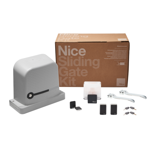 KIT PER CANCELLO SCORREVOLE 600 Kg, 24 Vdc - Nice RBS600BDKCE