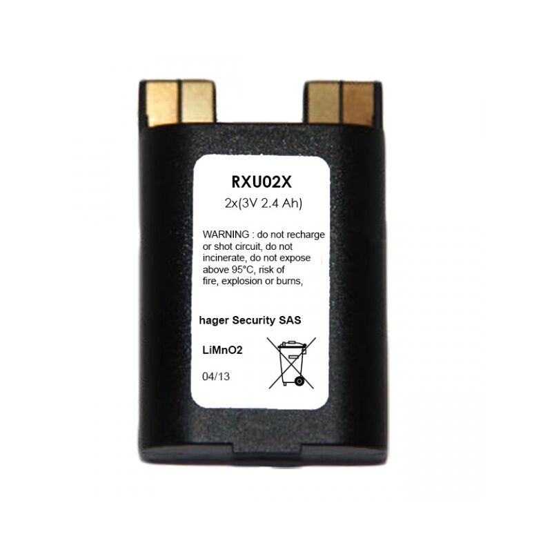 Batteria BATSÉCUR BATXU15 3V 3Ah – Compatibile Con RXU15X E BatLi43 Per Rilevatori DAITEM E-nova SH156AX/SH158AX, LiFeS₂